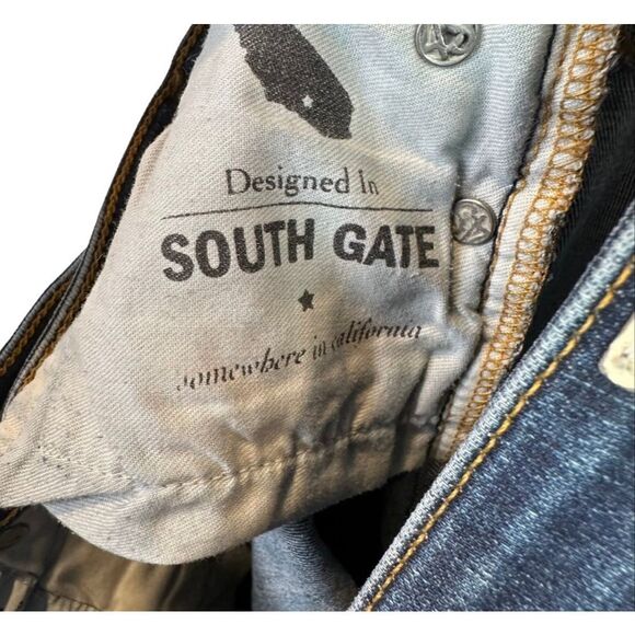 AG Adriano Goldschmied The Stilt Cigarette Leg Jeans Dark Wash Skinny Mid Rise 2 - Picture 3 of 4